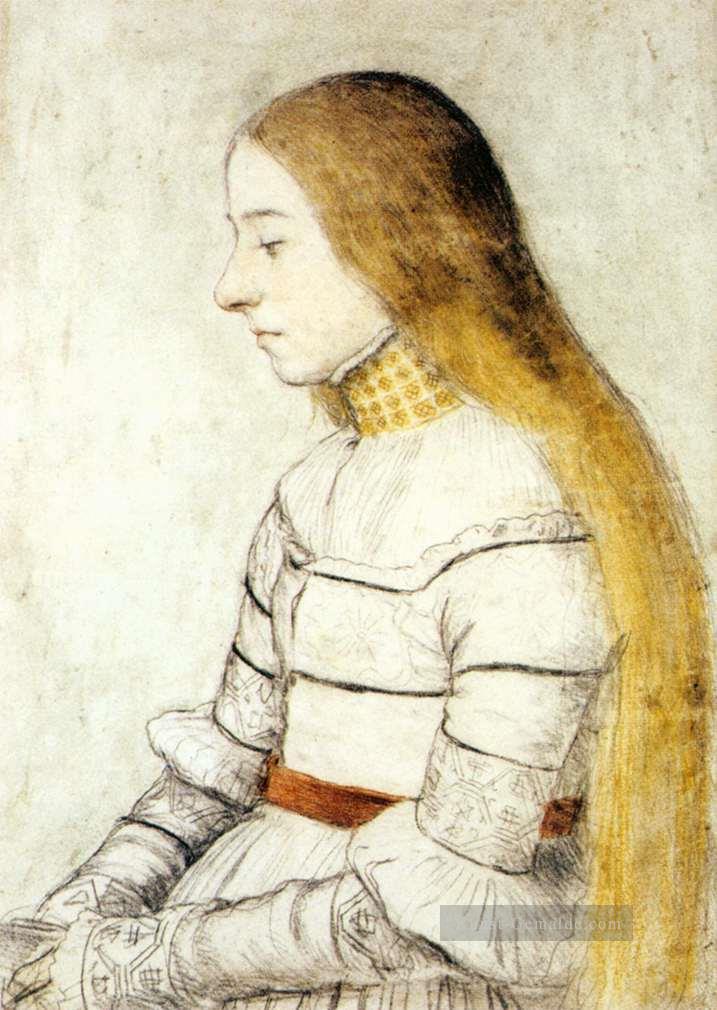 Porträt von Anna Meyer Renaissance Hans Holbein der Jüngere Ölgemälde